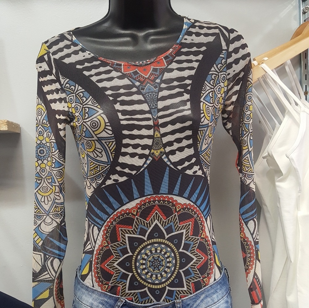 Tribal print Bodysuit